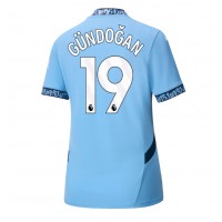 Fotballdrakt Dame Manchester City Ilkay Gundogan #19 Hjemmedrakt 2024-25 Kortermet